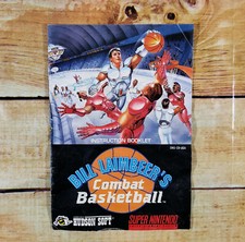 Super Nintendo Bill Laimbeer's Combat Basketball Instruction Booklet - NO GAME