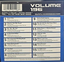 SF196    SUNFLY KARAOKE CDG VERY RARE, NOT SOLD IN THE USA LOT UK