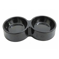 Futternapf Fressnapf doppelt Hunde Katzen Napf Wassernapf Reisenapf schwarz 847