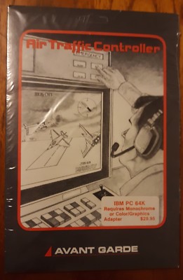 SEALED Air Traffic Controller by Avant Garde for IBM PC 64k 1978 NEW