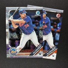 2019 Bowman Chrome Pete Alonso Mega Box Mojo Refractor #BCP-127 + Base - NY Mets