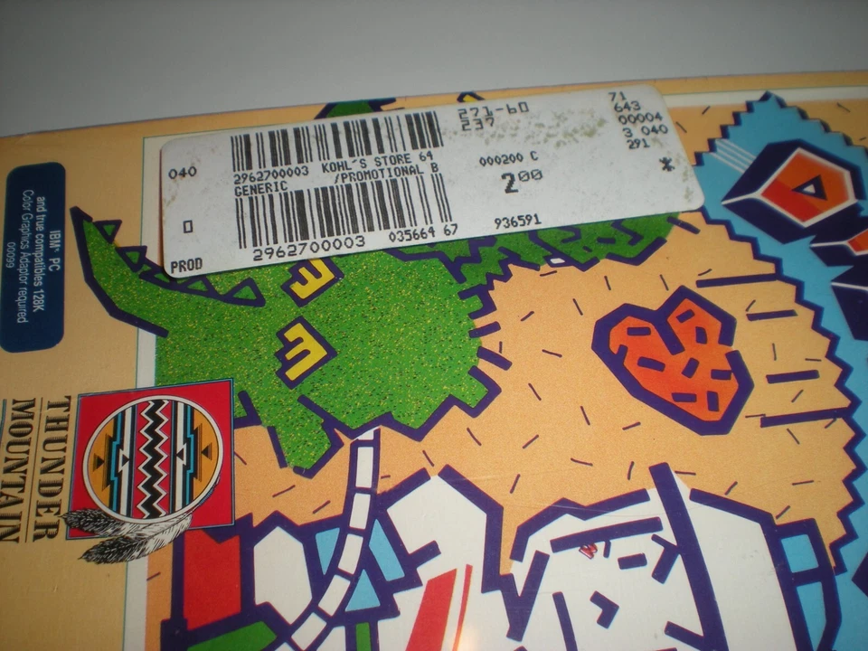 Dig Dug game for early IBM PC by Thunder Mountain. DigDug. Rare sealed package. - Image 4 of 4