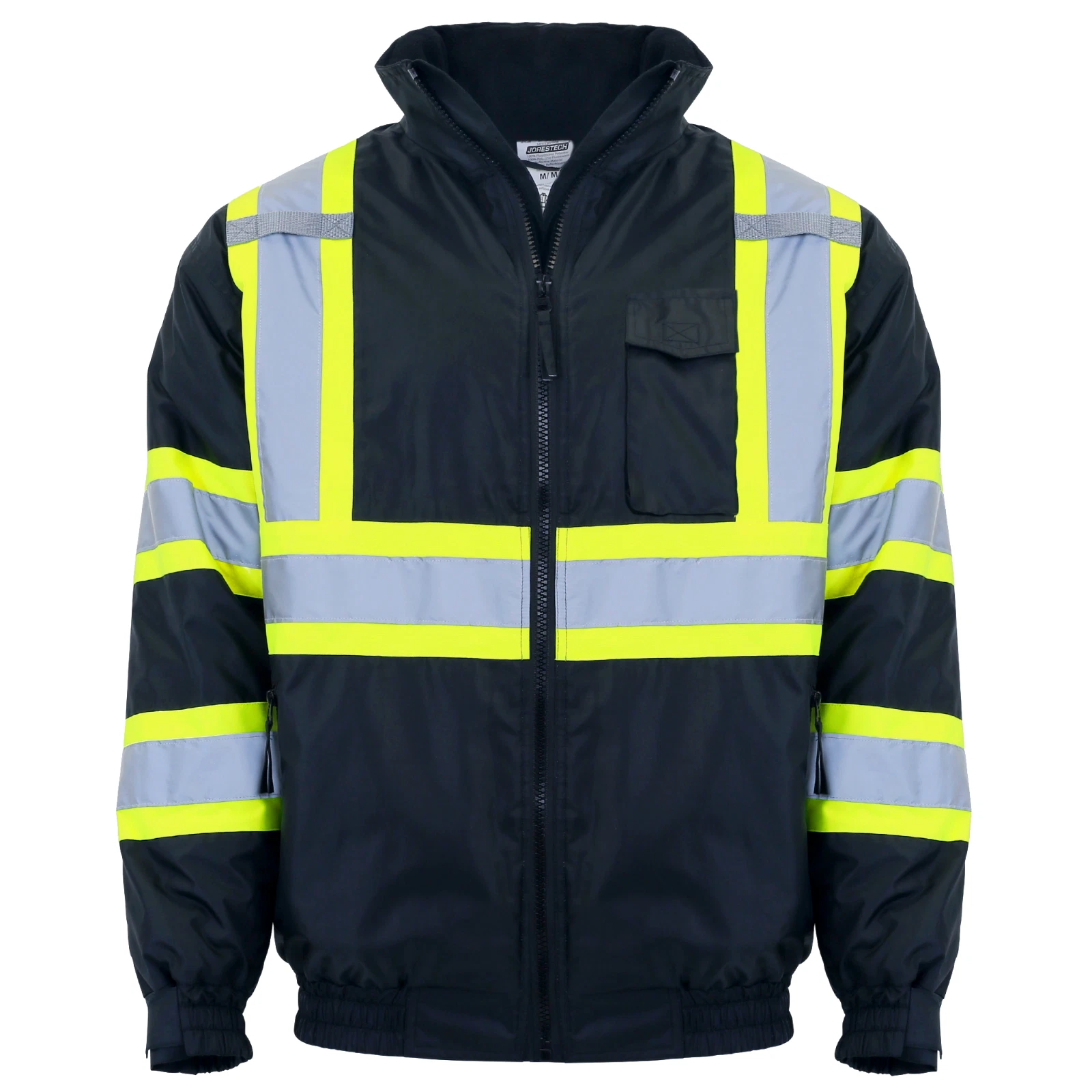 Hi-Vis Insulated Safety Bomber X Back Reflective Jacket ROAD WORK HIGH JORESTECH - product detail image 3