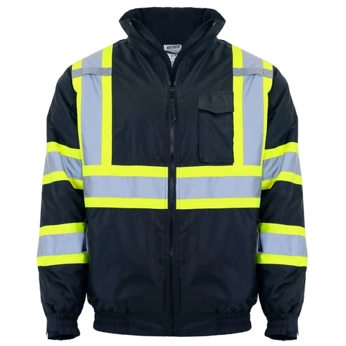Hi-Vis Insulated Safety Bomber X Back Reflective Jacket ROAD WORK HIGH JORESTECH image 3