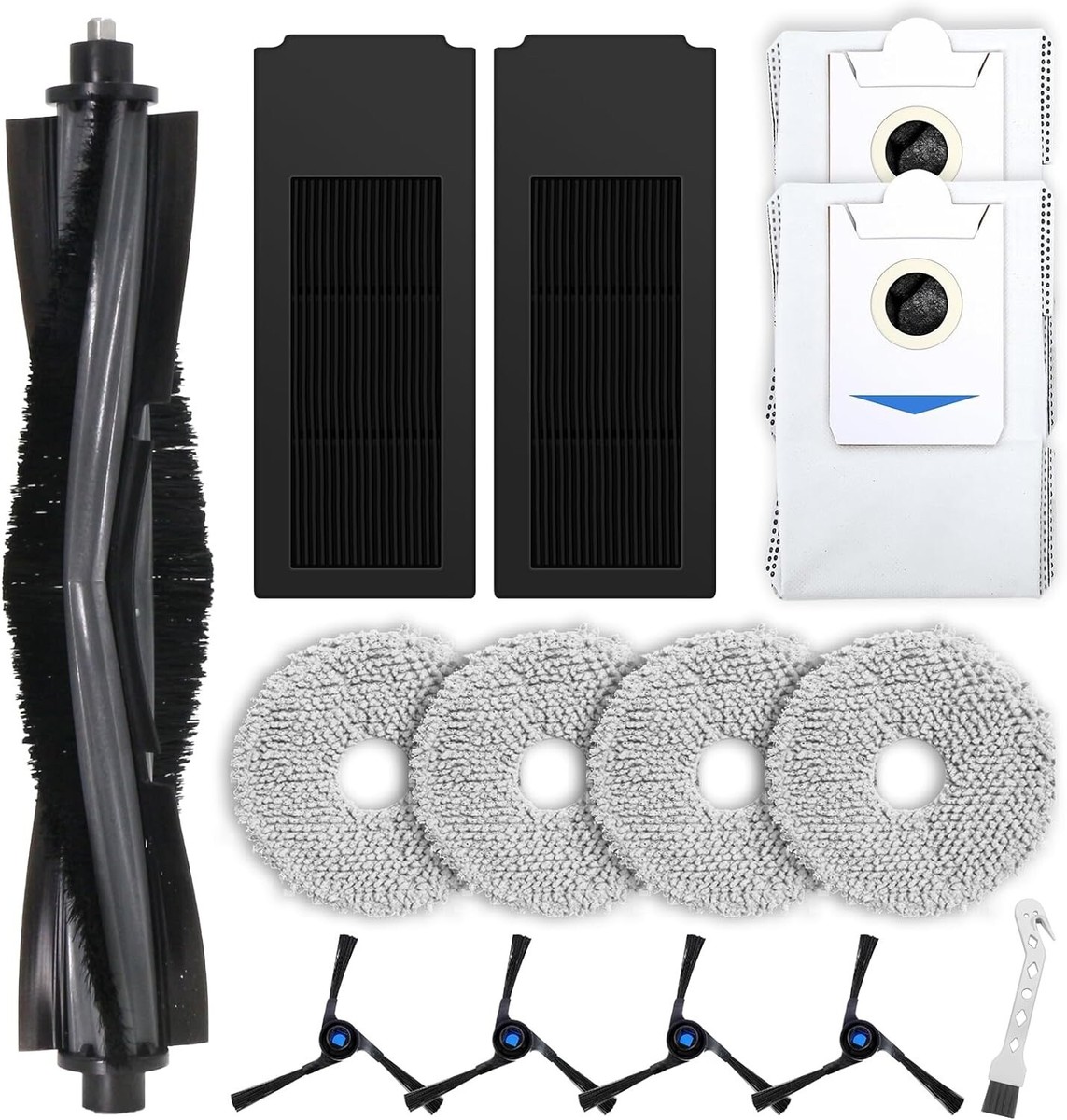 6 Sacchetti Polvere Per Aspirapolvere Robot Ecovacs Deebot X2 Omni - Ricambi Originali Alternativi