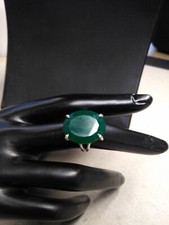 925 Chalcedony Ring6.6 Grams Size 7.5