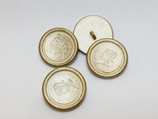 4 Knopf Knöpfe Ösenknopf Metallknöpf 15,18,20,25mm Silber Metall Hohe Qualität 