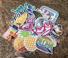 Surf Sticker Pack - Roxy Reef Rip Curl Surfer Girl Billabong Surfing Hawaii Wave