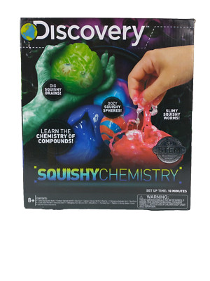 Discovery Kids STEM Squishy Chemistry Compounds Kit Ages 8+ New Unused