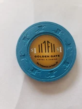 1.00 Chip from the Golden Gate Casino Las Vegas Nevada 