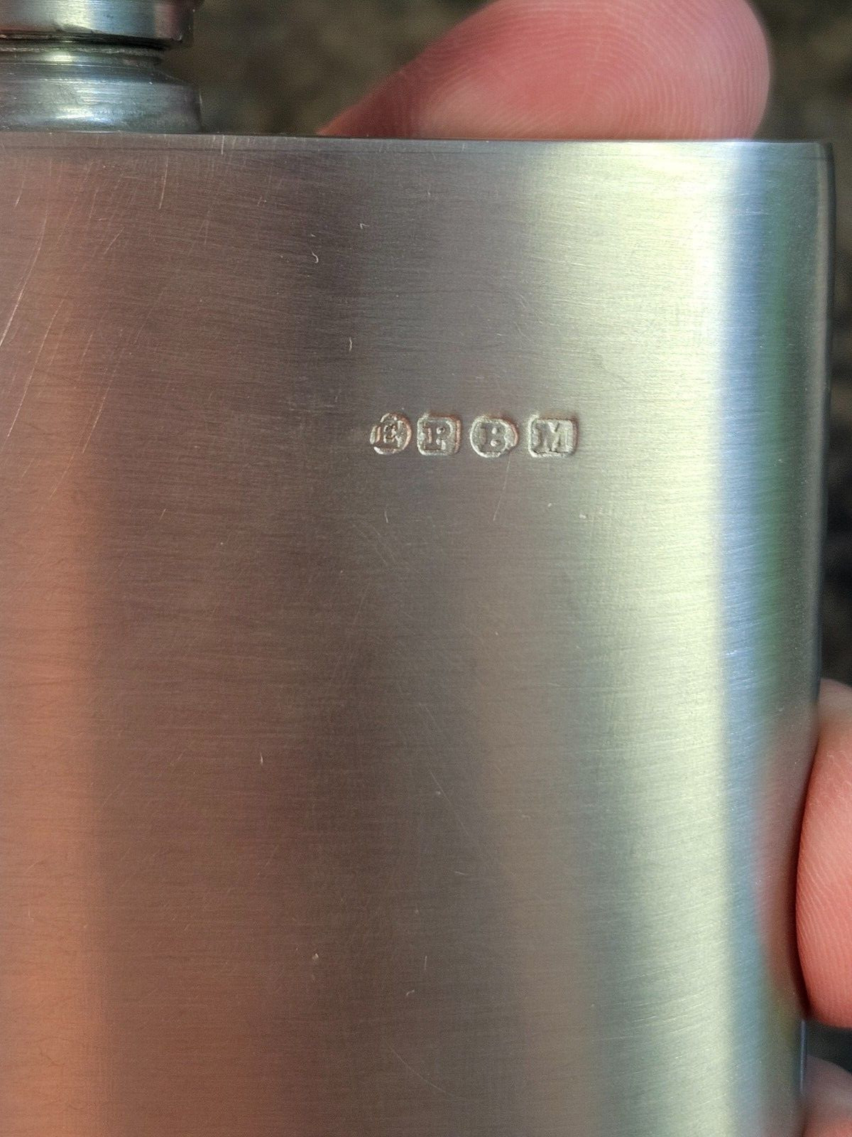 Vintage Pewter Flask British Nobleman Silversmiths Sheffield England 6 oz "EPBM" Falak Tayyeb