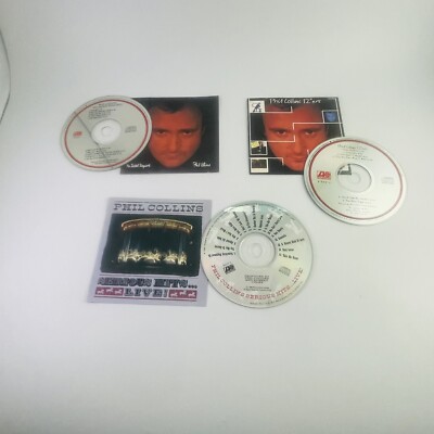 Lot of 3 CDs: Phil Collins No Jacket, 12 ers, Serious Hits Live W/ Inlay No Case