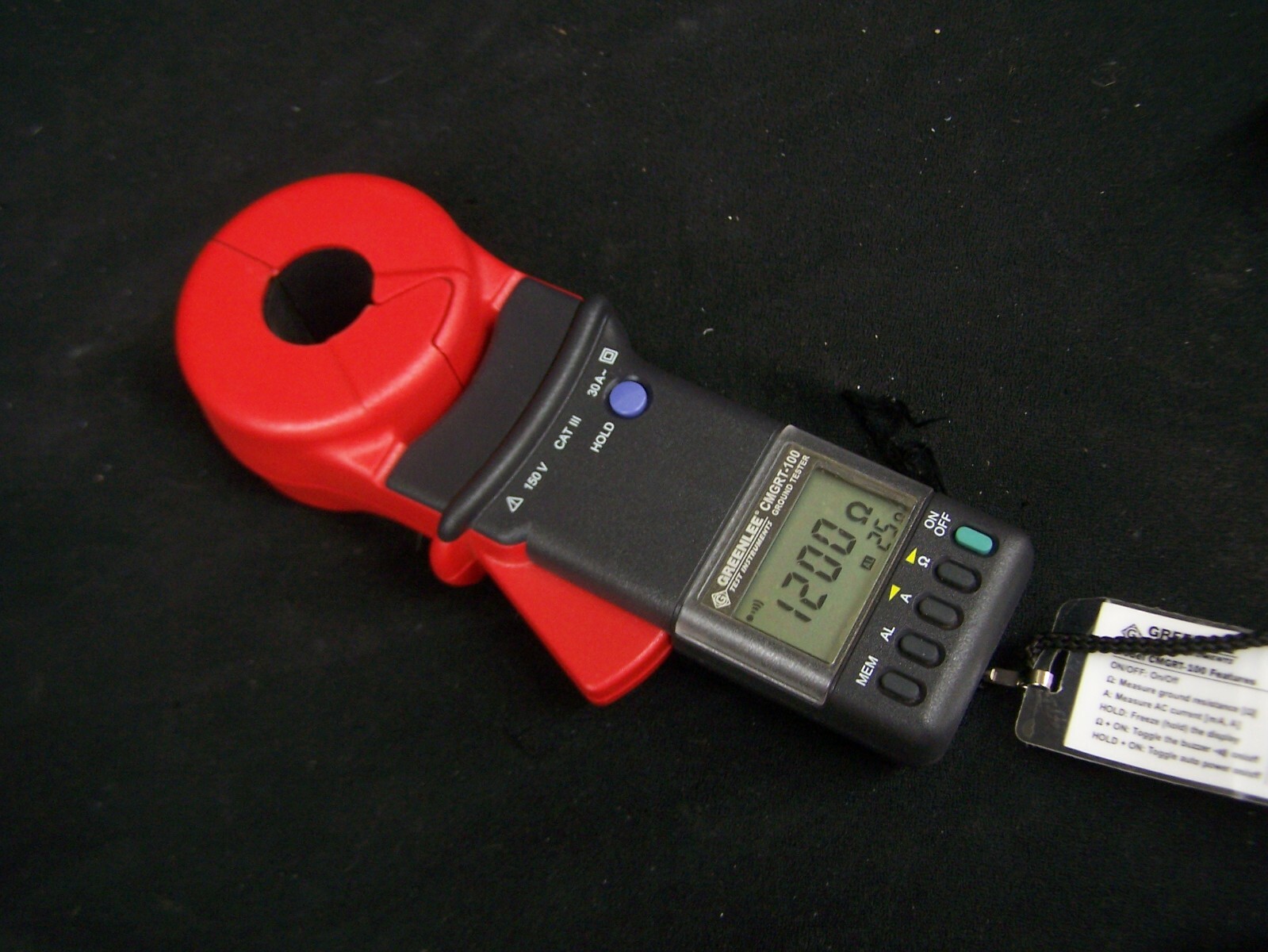 Greenlee Cmgrt-100 Ground Resistance Tester Measures Currents Down to 1ma  for sale online | eBay