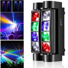 8LED RGBW Laser Spider Beam Moving Head Stage Lighting DMX DJ Party Disco Lights