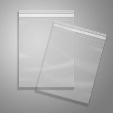 1000 Pcs 9X12 Clear Self Sealing Polypropylene Cello Bags Resealable Food Safe