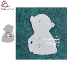 Baby Polar Bear Animal Metal Cutting Dies Scrapbook Die Cuts Card Making Craft
