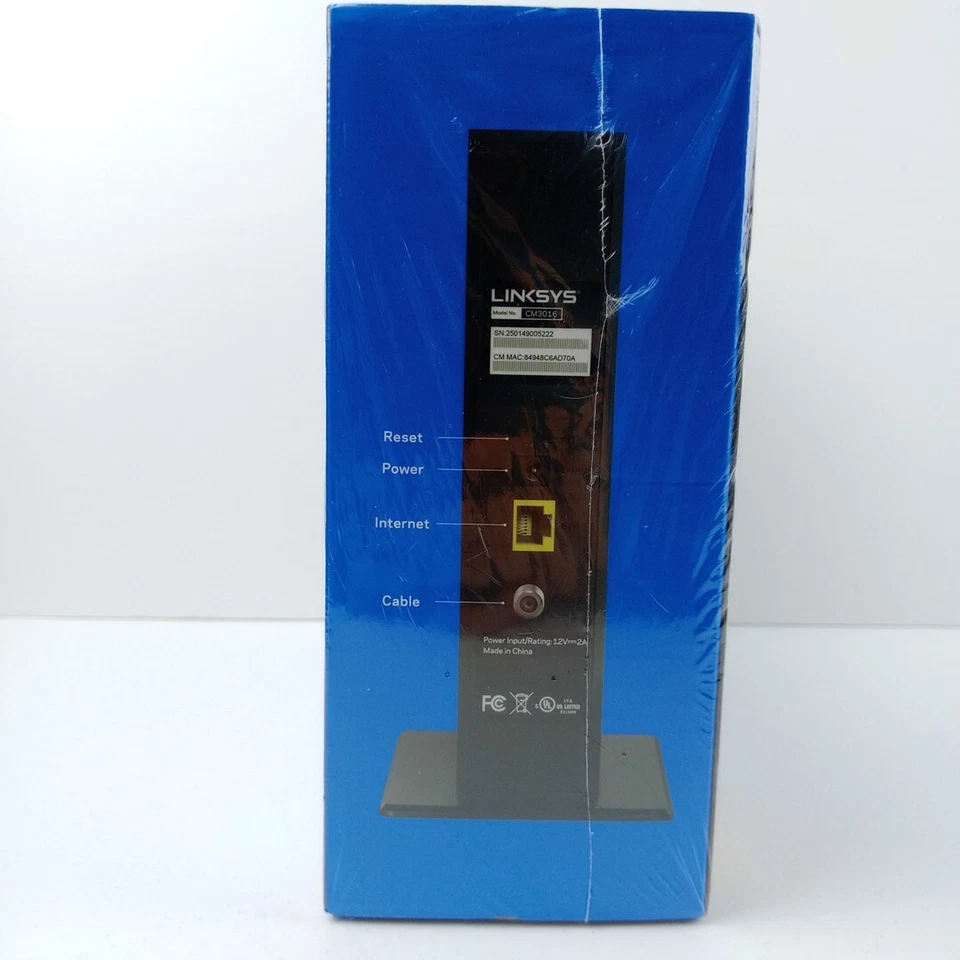 Linksys Docsis 3.0 16x4 Cable Modem Intel CM3016 New & Sealed - Image 3 of 4
