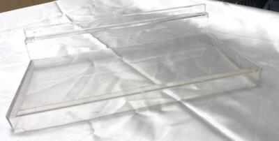 Acryl Schwebendes Wandregal montiert stabil robust kein Bohren erforderlich (gebraucht)