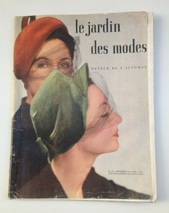 Vintage French Fashion Magazine Jardin Des Modes September 1948 Ebay