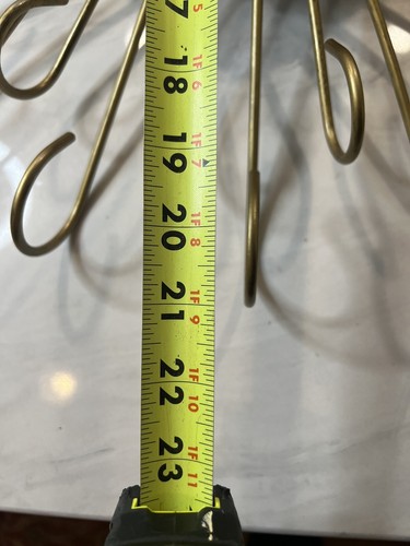MCM Starburst Atomic 8 Day Wind Up Brass & Metal Wall Clock 21” with key Working - Picture 21 of 24
