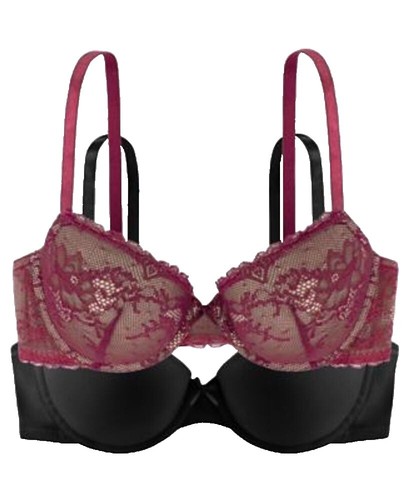 Rampage Bra Pink Shiny 34B Smoke Free | eBay