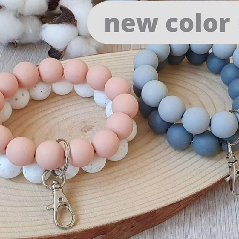 Beaded bracelet keychain sale