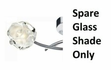 Dar Seattle SEA191 Single Spare Replacement Glass Shade Only for Whole Range