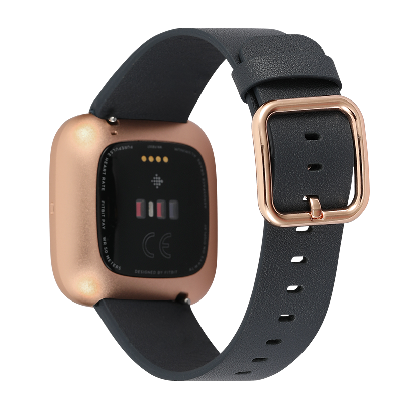 For Fitbit Versa 1 2 Lite Genuine Leather Watch Band Pattern Replaceable Strap