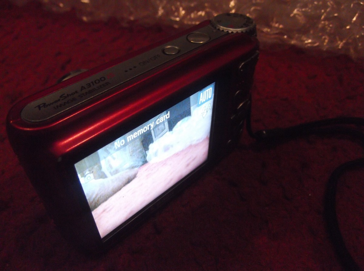 Canon PowerShot A3100 IS 12.1MP 4x Digital Camera - Red | eBay