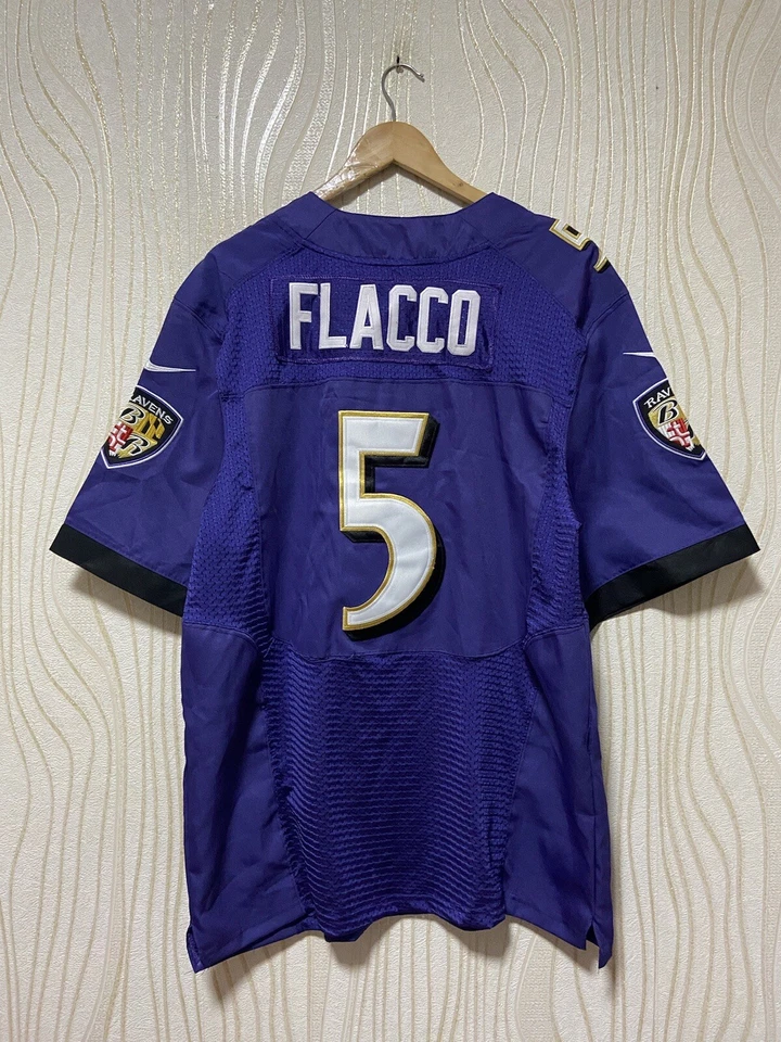 CAMISETA DE FÚTBOL AMERICANO DE LOS BALTIMORE RAVENS NFL NIKE talla S HOMBRE #5 JOE FLACCO PÚRPURA Foto 2 de 4