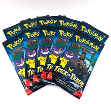 10 Packs Pokemon TCG Trick or Trade Booster Packs 2024 Halloween Card Lot Bundle