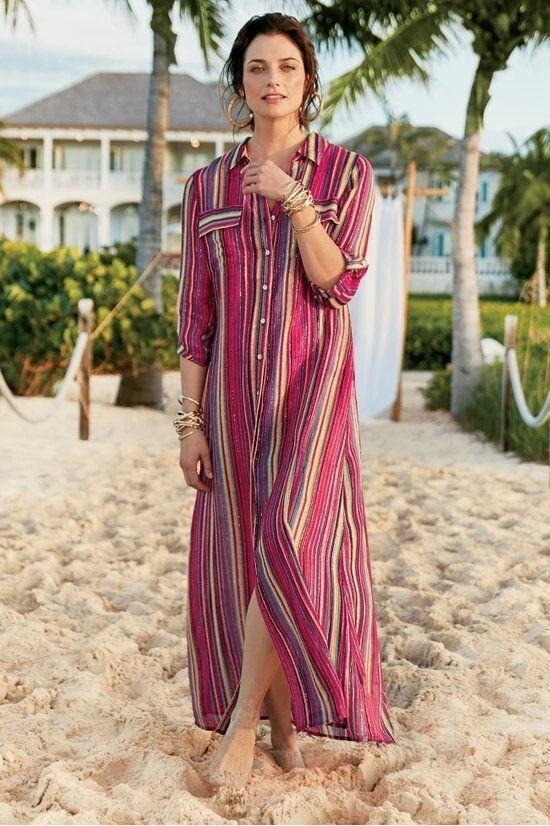 Petite striped maxi dress cheap