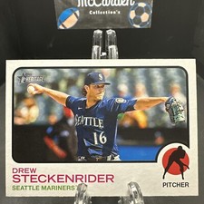 2022 Topps Heritage High Number Drew Steckenrider #612 Seattle Mariners