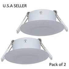 Facon 2 pcs 3 inch 12V LED Lights Recessed Interior RV Ceiling Light Camper Boat