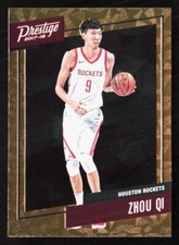 2017 Panini Prestige Zhou Qi Micro Etch Rookies  Orange #49 Houston Rockets