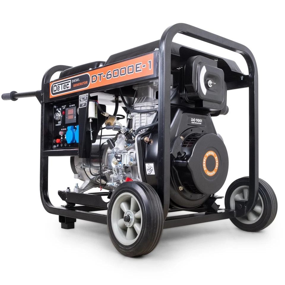 DeTec. Diesel Stromerzeuger 5500 Watt Stromaggregat mit 230 V Generator Notstrom - Bild 2 von 4