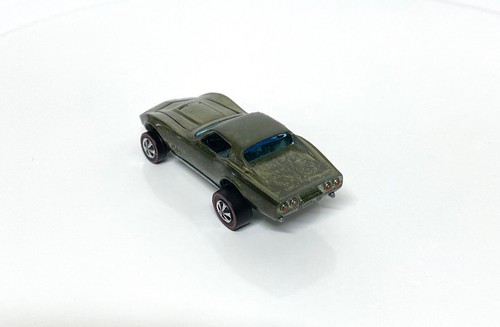 Hot Wheels Vintage Redline OLIVE Custom Corvette 1968 HIGH GRADE NEAR MINT - Imagen 9 de 12