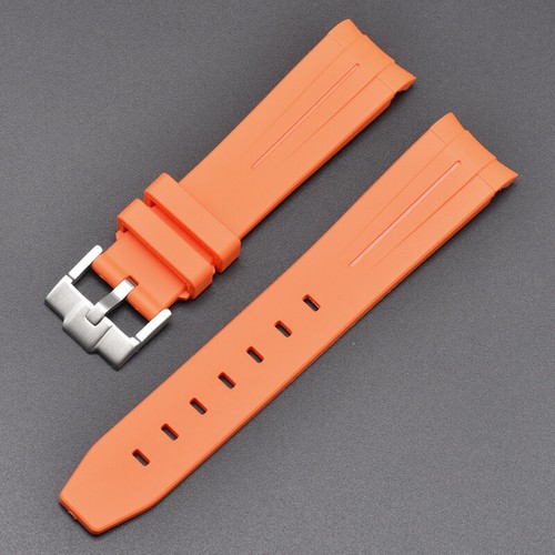 For Swatch Omega Curved Rubber Watch Strap Speedmaster Joint Moon Swatch 20mm - Picture 21 of 29