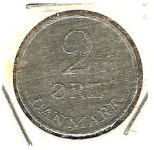 1969 DENMARK  Coin 2 ORE 