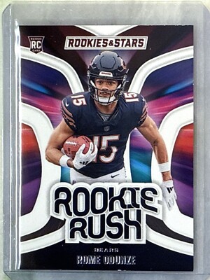 2024 Panini Rookie & Stars Rome Odunze Rookie Rush Rookie Card-#RR-ROE Bears
