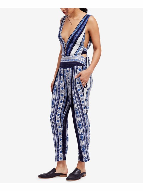 navy sleeveless jumpsuit