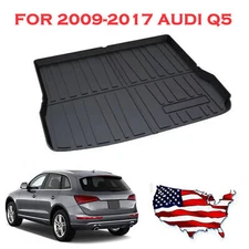 TPO Rear Trunk Cargo Floor Tray Boot Liner Mat Fit for 2009-2017 Audi Q5 Black