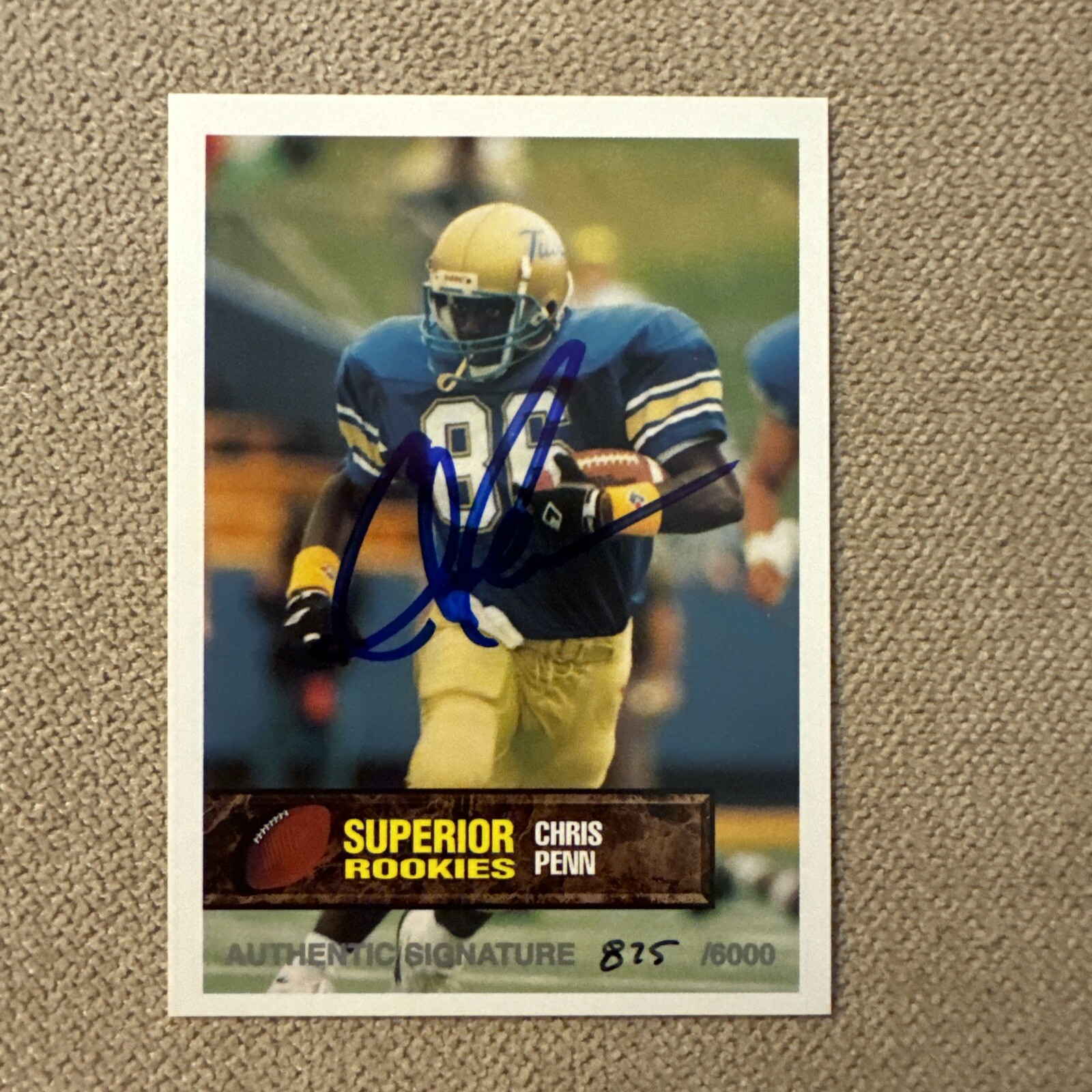 1994 Superior Rookies - Autographs #79 Chris Penn, Chris Penn /6000 (AU, RC)