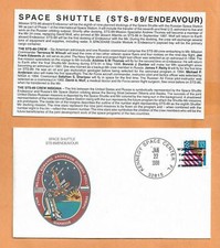 SHUTTLE ENDEAVOUR STS-89 JAN 22,1998 KSC SPACE COVER   
