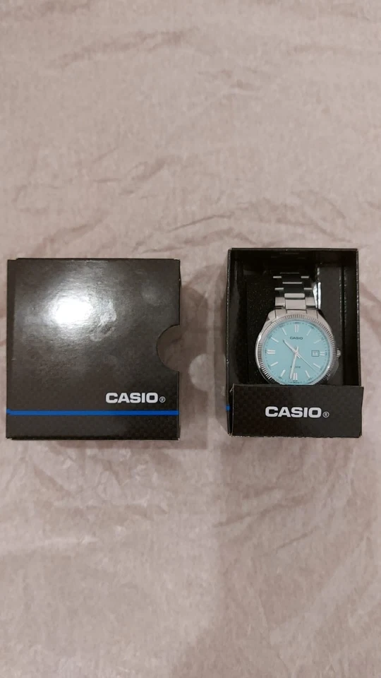 Casio MTP-1302PD-2A2VEF 44,2mm Cassa in Ottone Colore Argento e Braccialetto in - Immagine 3 di 4