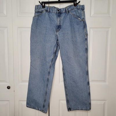 Schmidt Workwear Carpenter Jeans Mens 42x31 Blue Utility Streetwear Skater Y2k