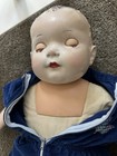 Vintage Ideal Baby Brother Coos Doll Composition Cloth  27” Rare — photo 4
