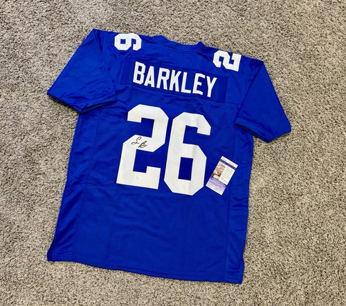Saquon Barkley Autographed Signed New York Giants & JSA authenticated #26 NY Giants Football Jersey XL 