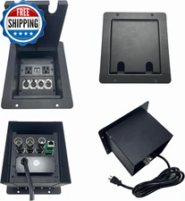 Procraft Recessed Floor Pocket Mini Stage Connectivity Box with a 2 Hole...