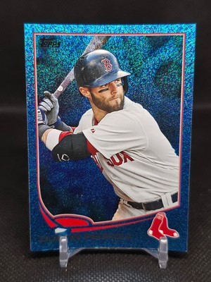 Dustin Pedroia 2013 Topps #15 Silver Slate Blue Sparkle